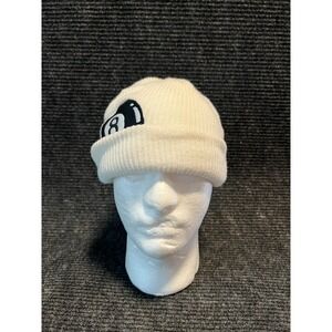 Neff Knit Beanie Hat 8ball Design One Size Fits‎ All Winter Unisex White Skate